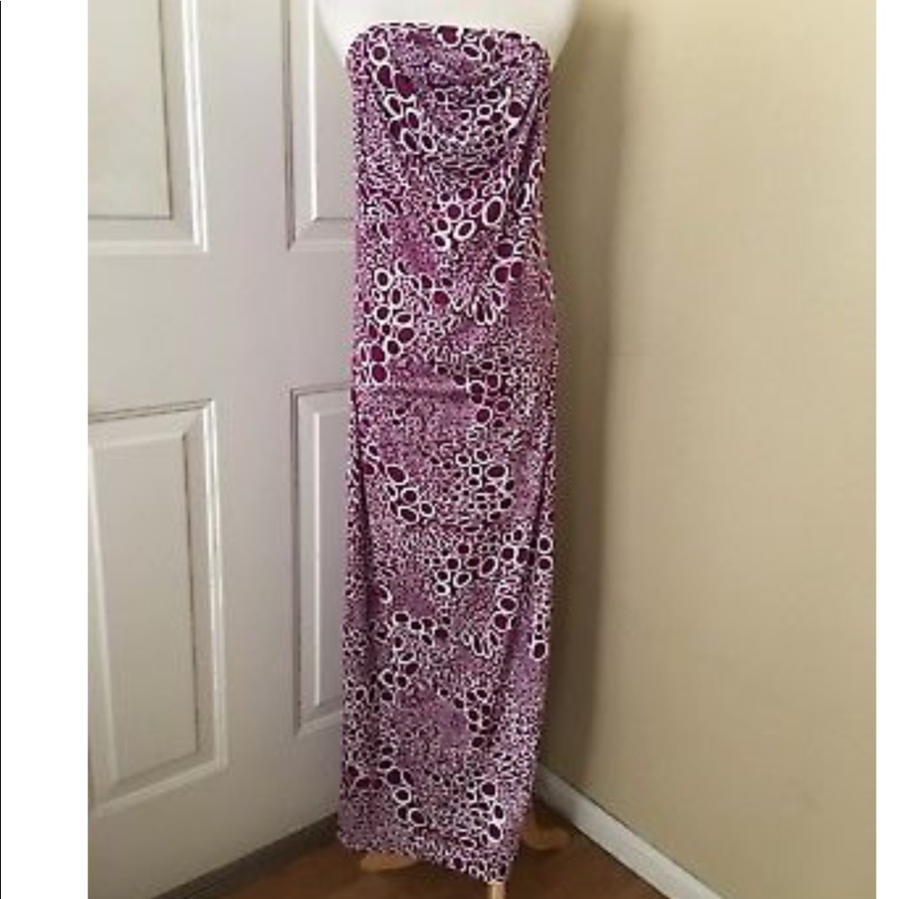 NEW Susana Monaco Strapless Madalyn Maxi Dress